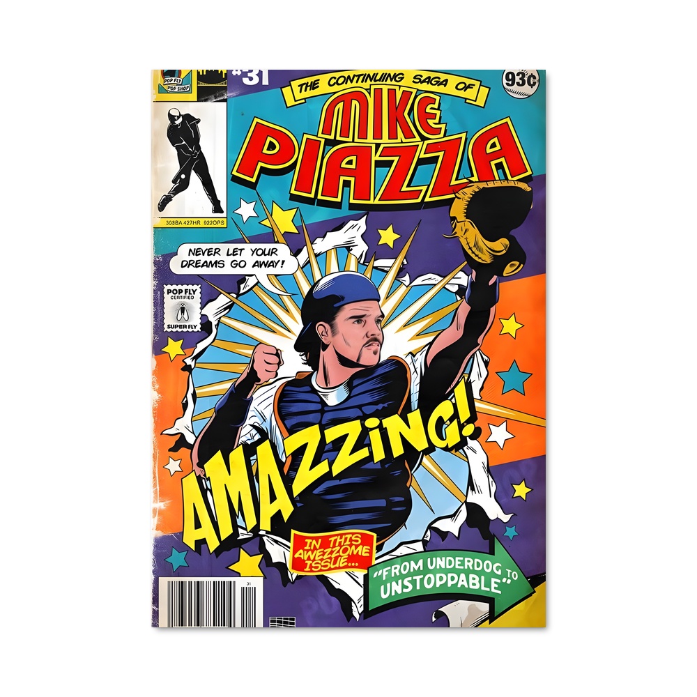 Poster Mike Piazza: The Hero at Bat